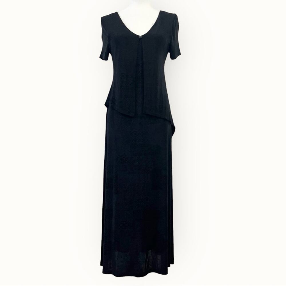 Vintage Connected Apparel Black Cardigan‎ Dress